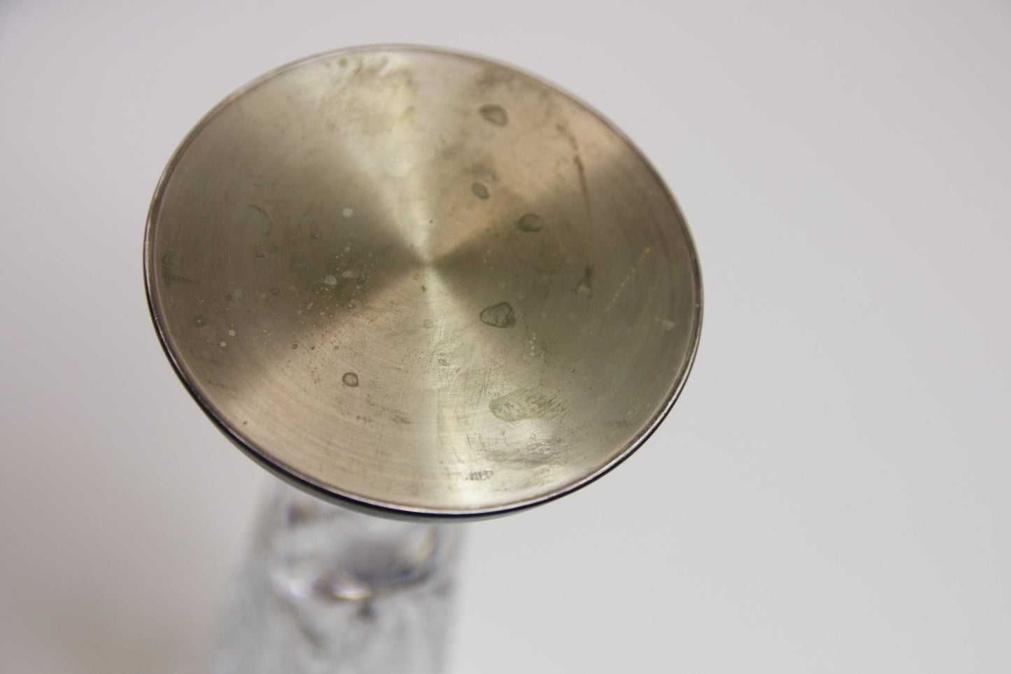 Kristallimaljakko hopeajalalla - Asadon AarteetMaljakot