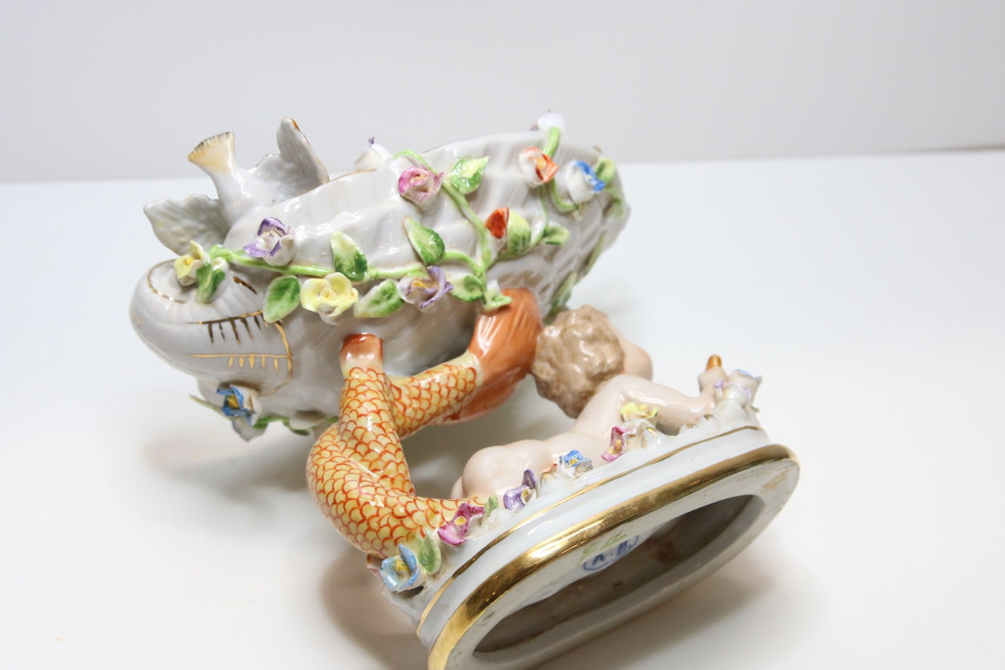 Meissen lintujen juoma - allas figuuri - Asadon Aarteet