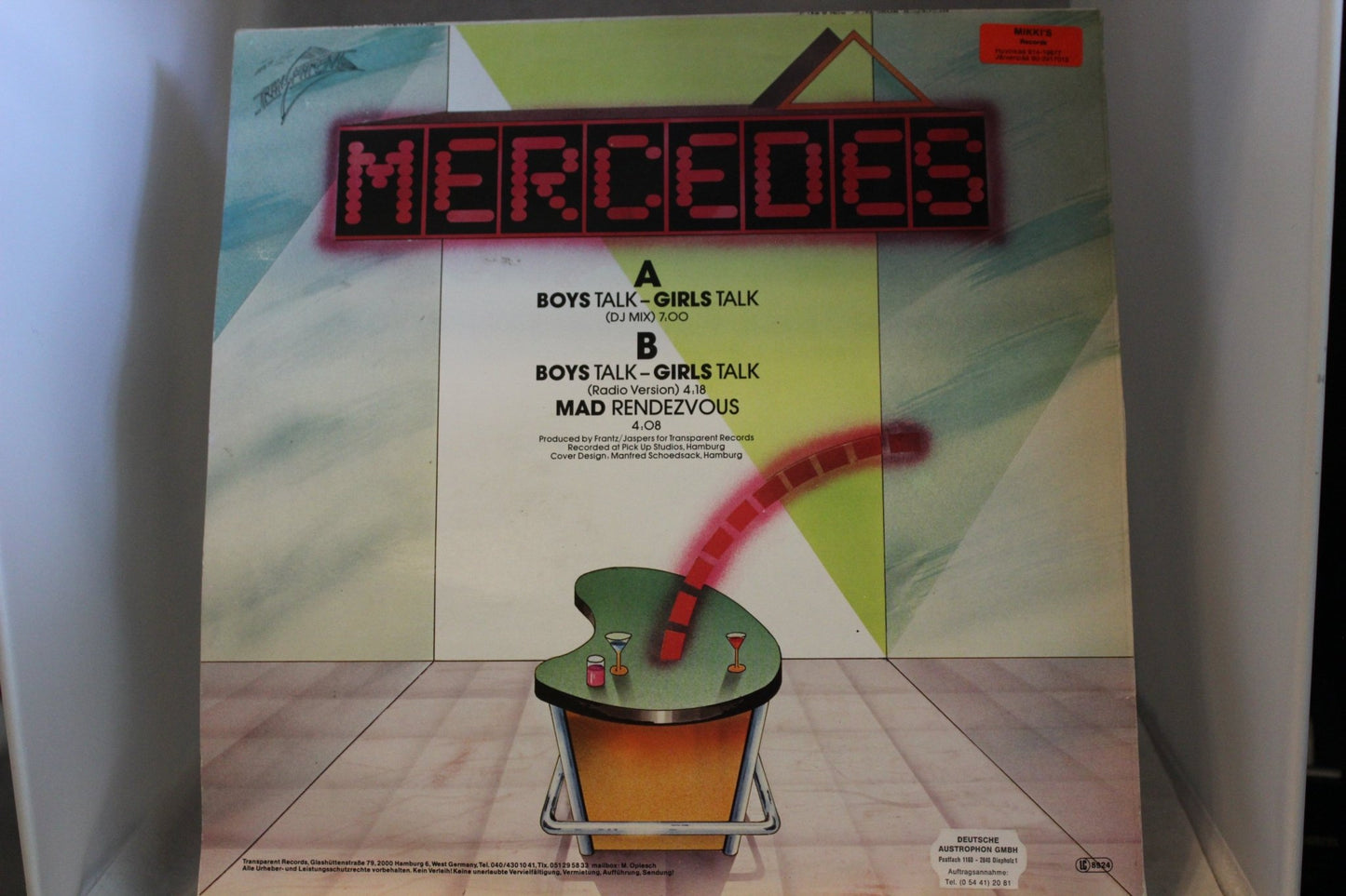 Mercedes Boys talk - girls talk Single 12 - Asadon AarteetSinglet