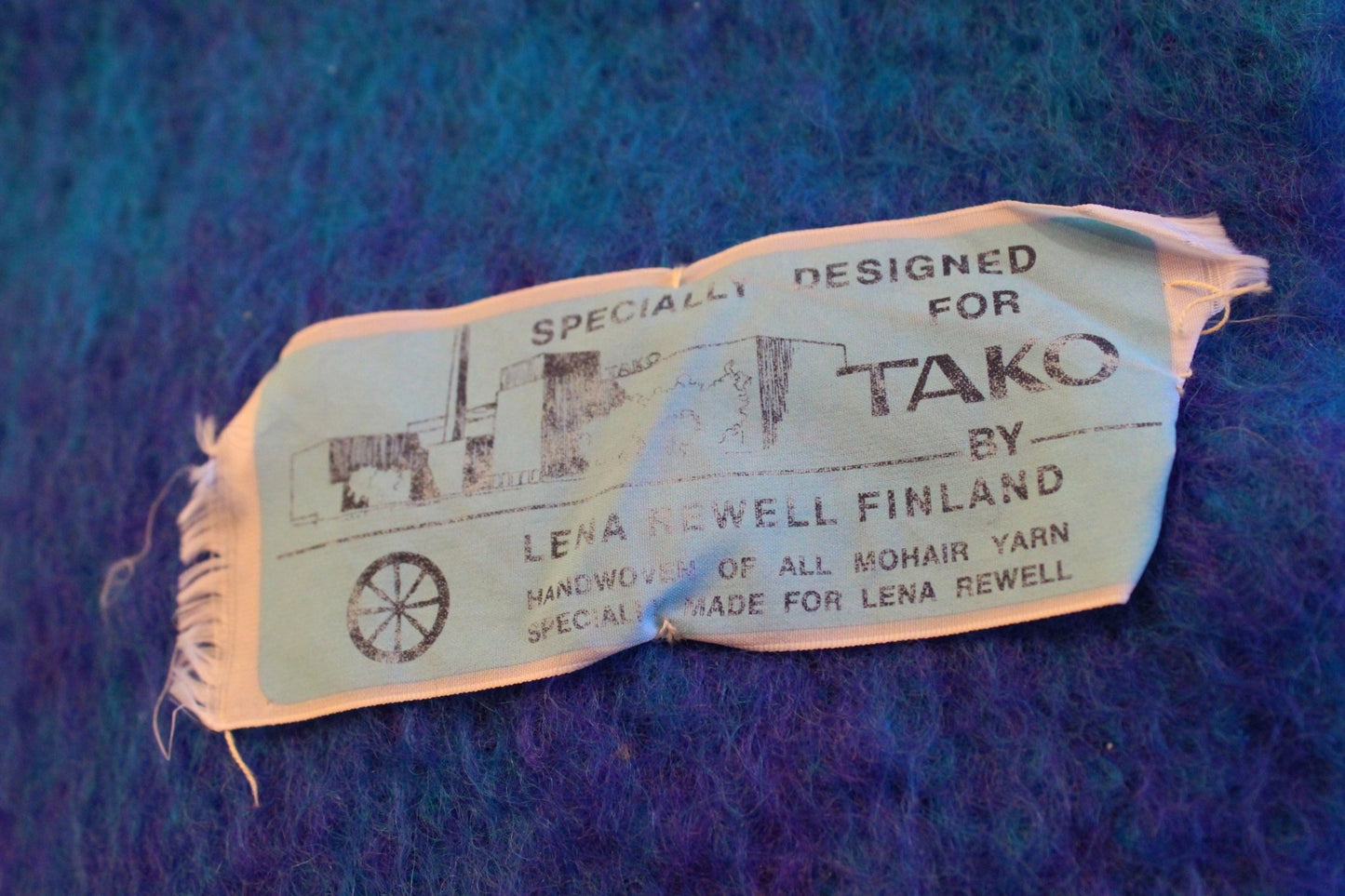 Mohairhuopa Lena Rewell - Asadon AarteetTekstiilit