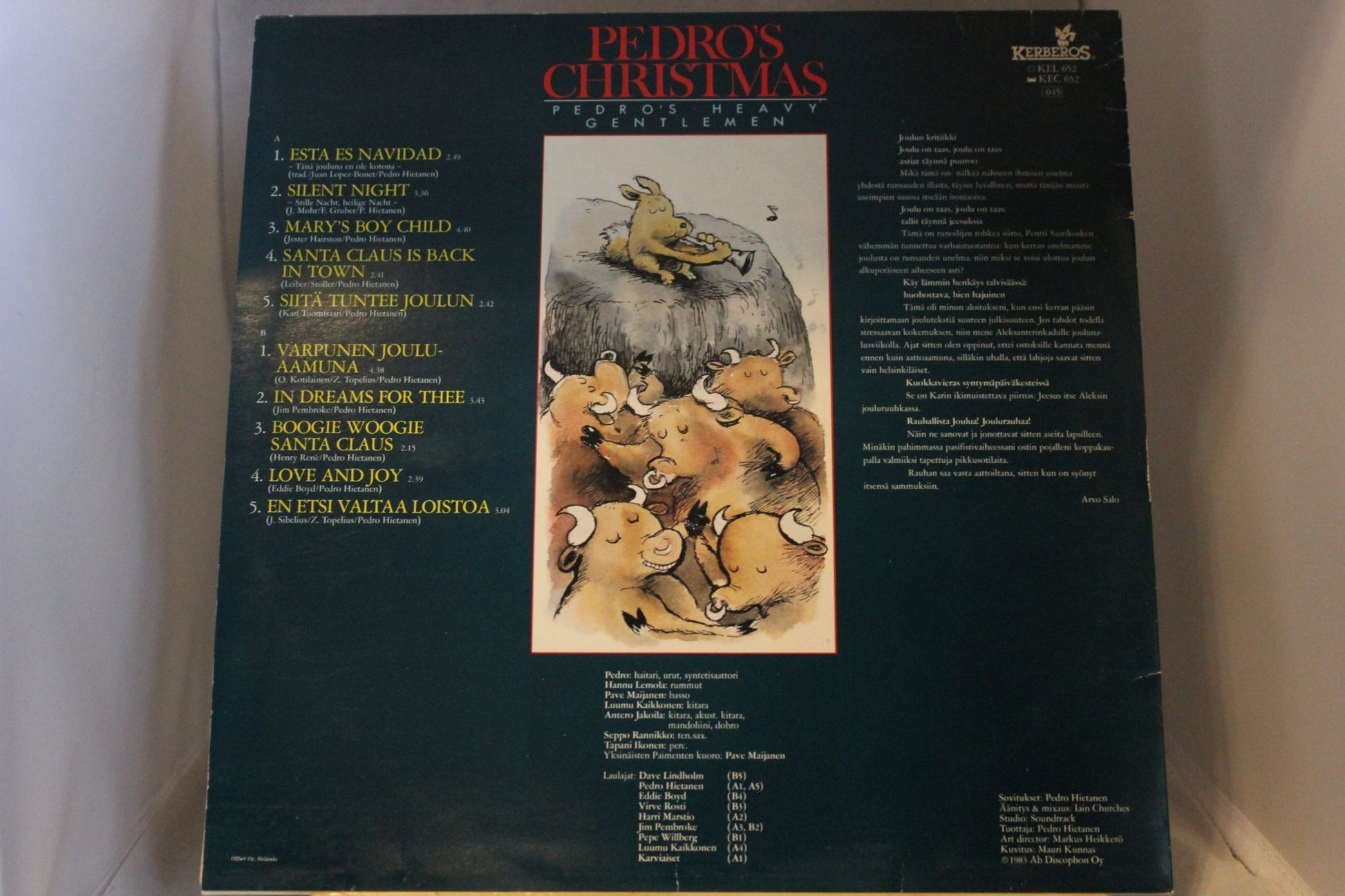 Pedros heavy Gentleman Pedros cristmas lp - levy - Asadon AarteetLp - levyt