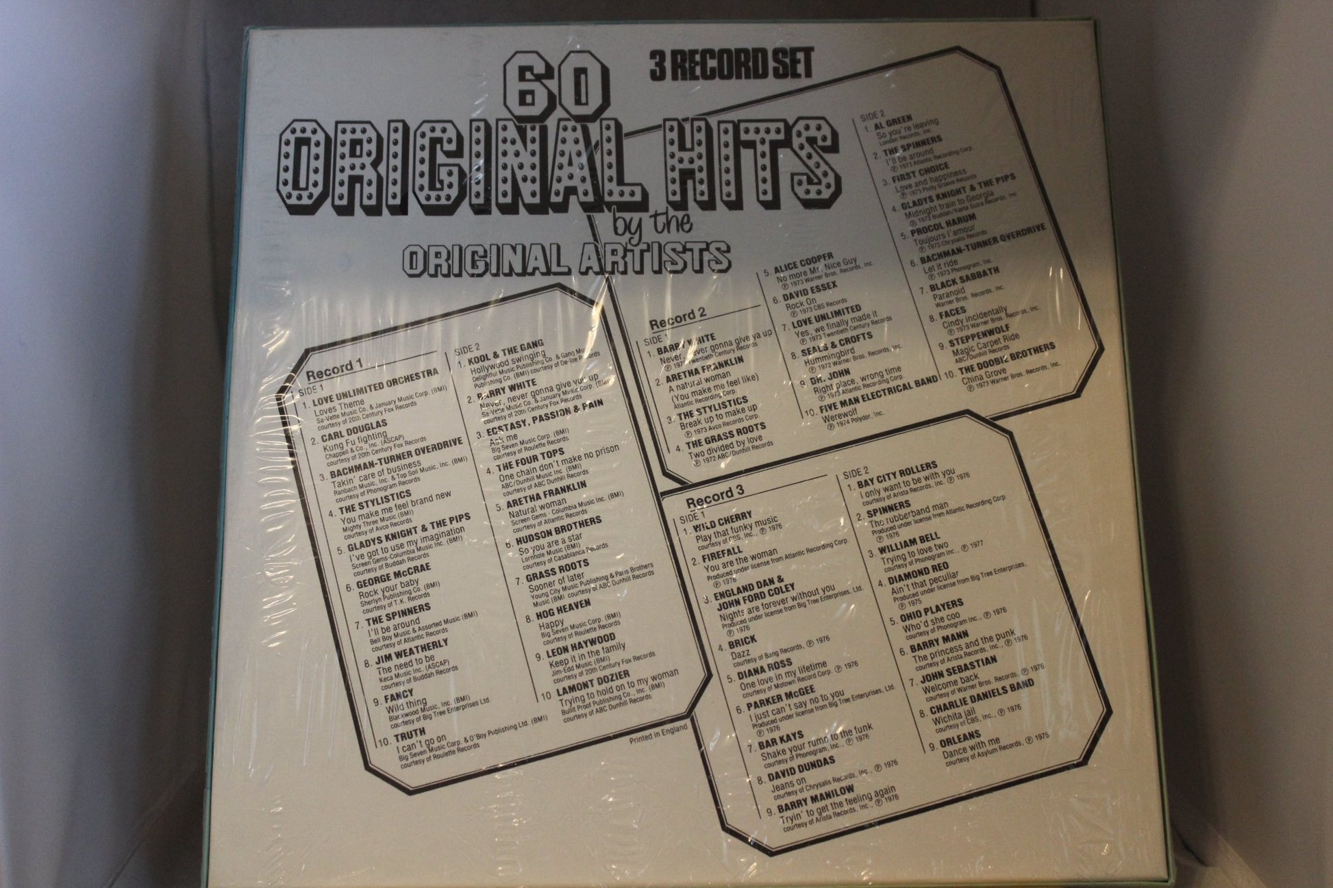 60 Original hits Kolmois lp - levy - Asadon AarteetLp - levyt