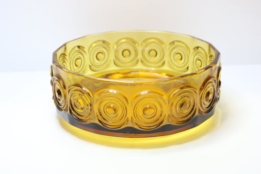 Riihimäen lasi Rengas ruskea kulho Tamara Aladin