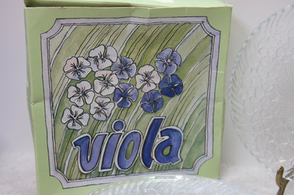 Riihimäen lasi Viola lasilautaset 4kpl 170mm