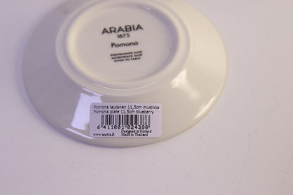 Arabia Pomona mustikka lautanen Uusi Raija Uosikkinen