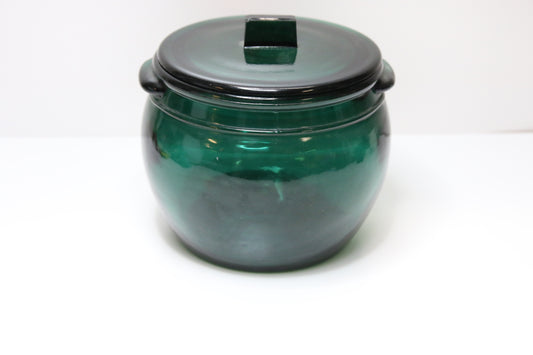 Riihimäen lasi Vihreä voipytty kannella