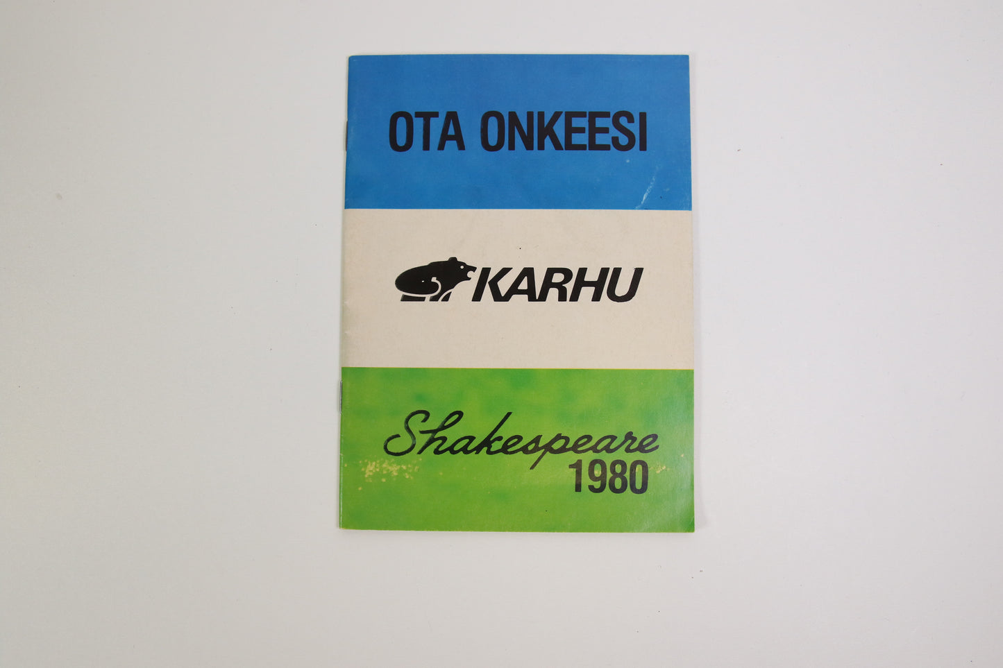 Ota onkeesi Karhu 1980 Shakespeare kalastusvälineopas