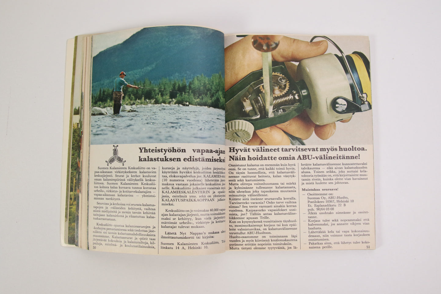 Nyt nappaa 71 Juhlavuosi kalastuskirja ABU