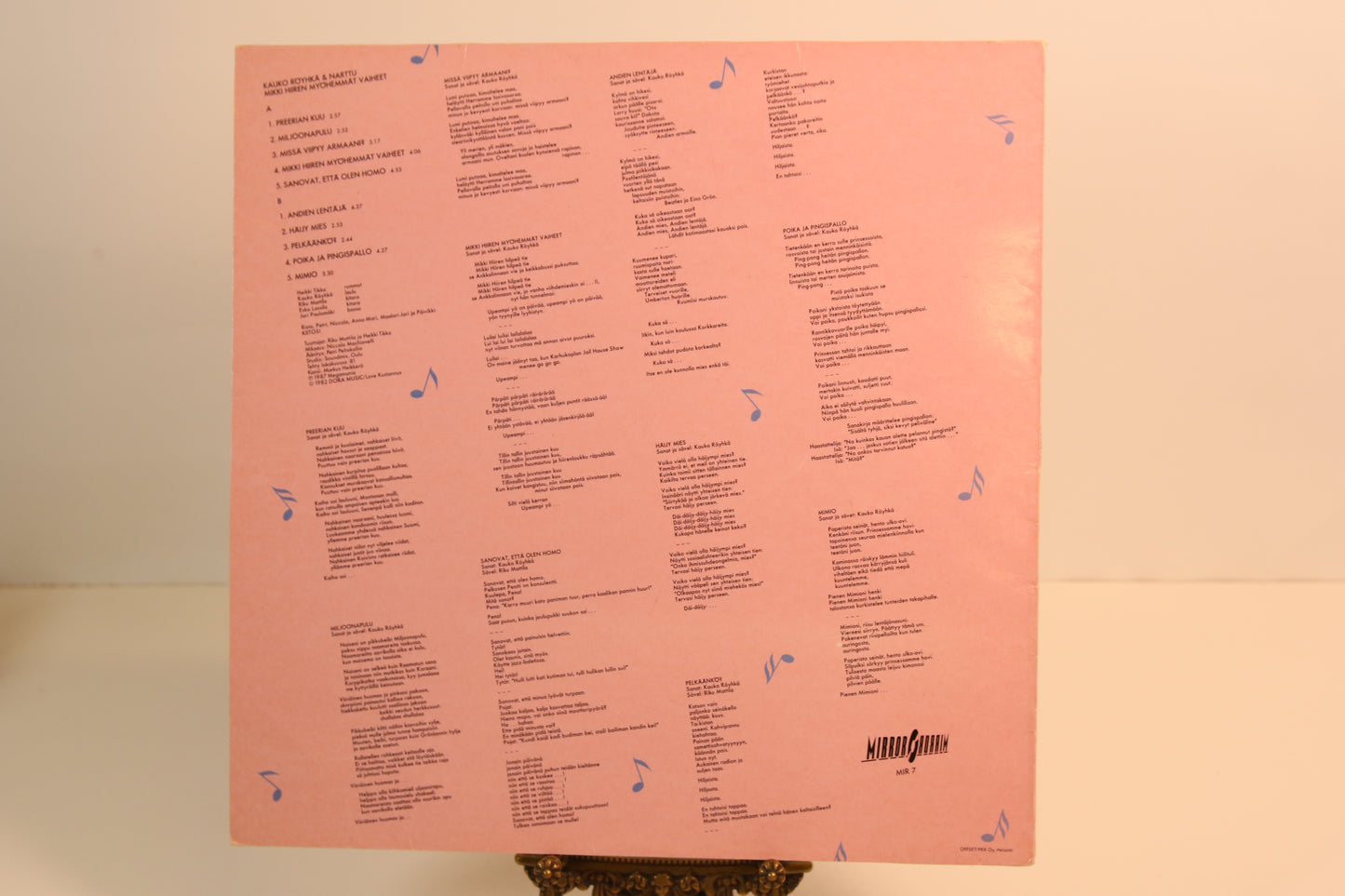 Kauko Röyhkä & Narttu Mikki hiiren myöhemmät vaiheet Lp-levy