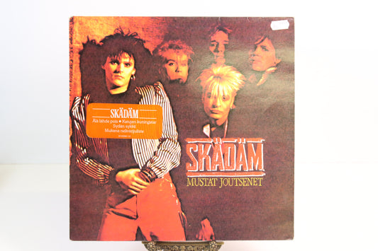 Skädäm Mustat Joutsenet Lp-levy julisteella