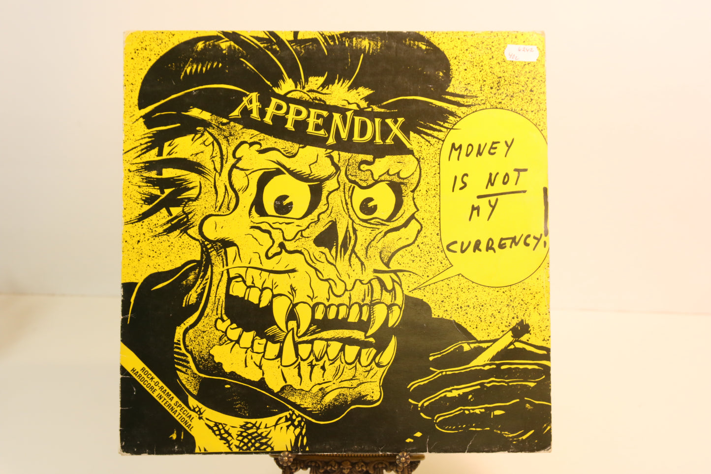 Appendix Money is not my currency Lp-levy + juliste