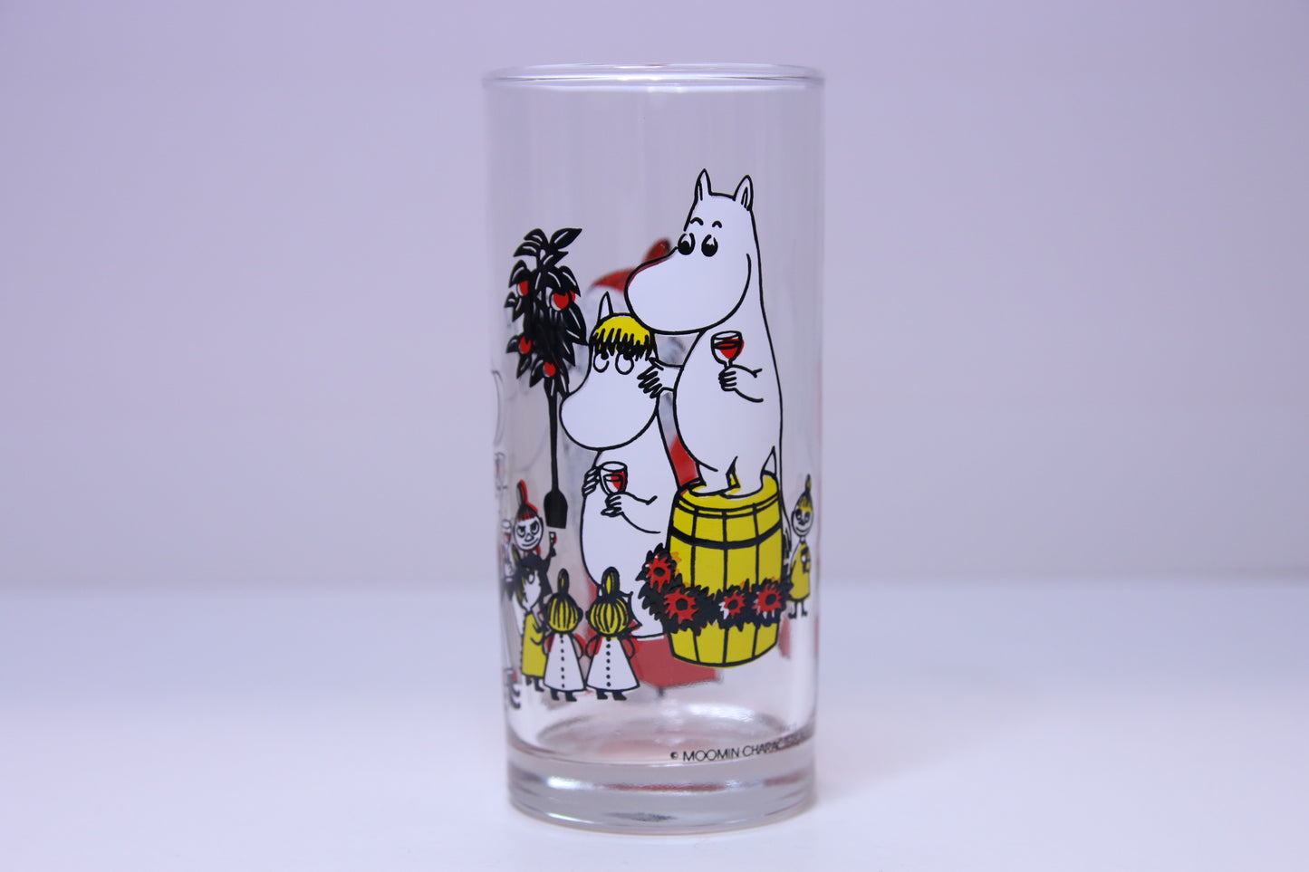 Muumi juomalasit 3 kpl 1990-luku Welcome to Moominvalley