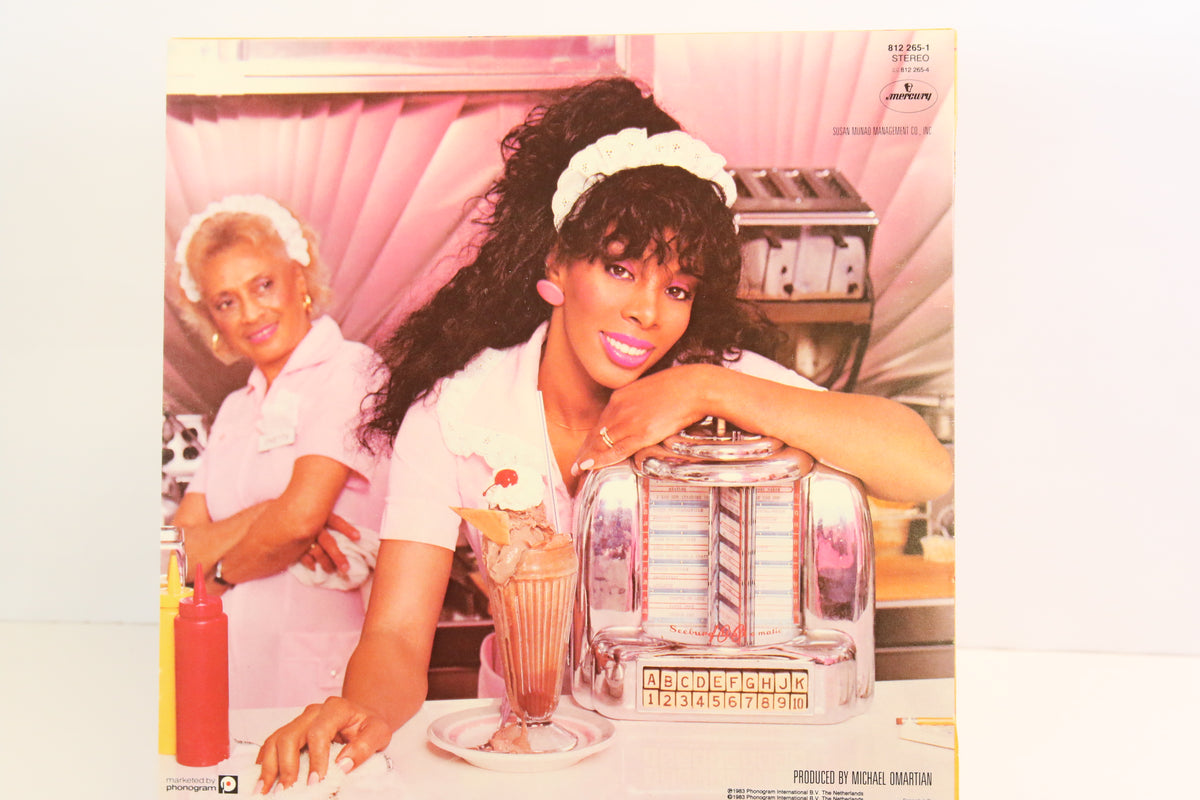 Donna Summer She Works hard for The Money Lp-levy