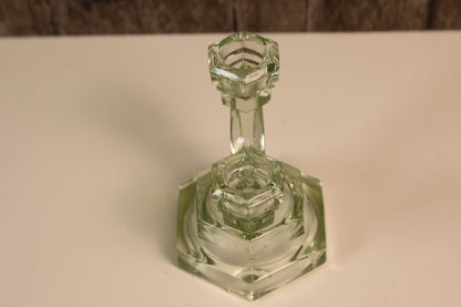 Riihimäen lasi Art Deco tyylinen Kynttilänjalka