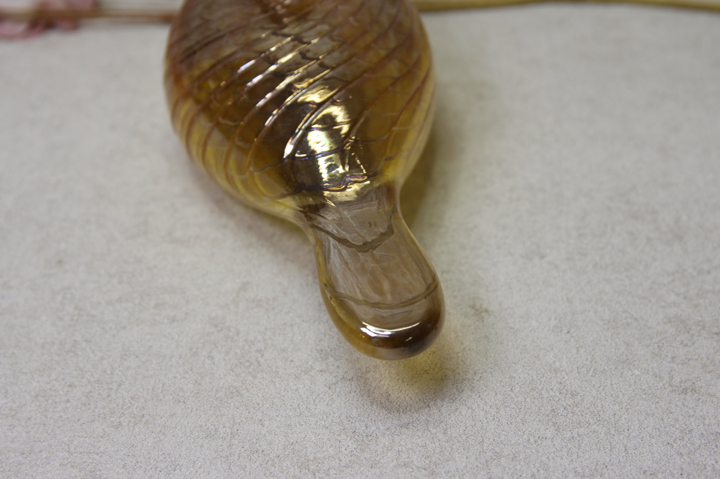 Iittala Karjalan Kultakäkönen lasilintu Oiva Toikka