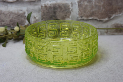 Riihimäen lasi Taalari keltainen malja Tamara Aladin