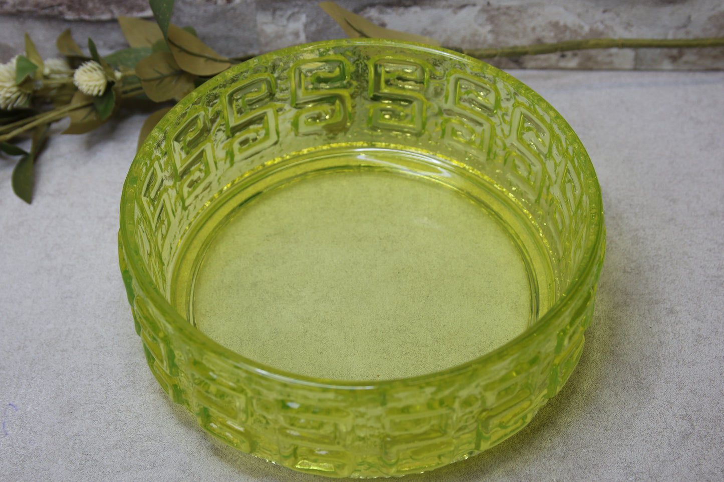 Riihimäen lasi Taalari keltainen malja Tamara Aladin