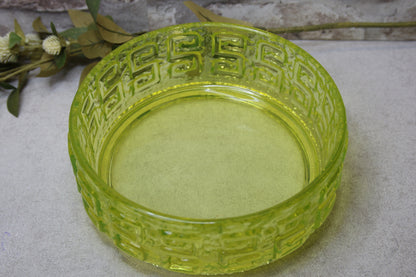 Riihimäen lasi Taalari keltainen malja Tamara Aladin