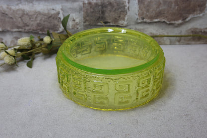 Riihimäen lasi Taalari keltainen malja Tamara Aladin