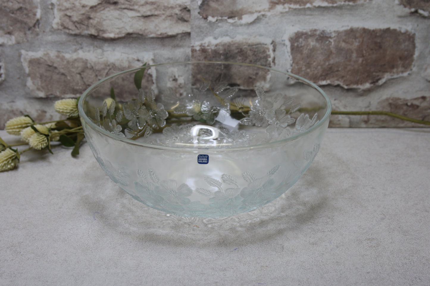 Arabia/Nuutajärvi Rosita lasikulho Kerttu Nurminen