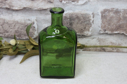 Riihimäen lasi Vihreä lasipullo