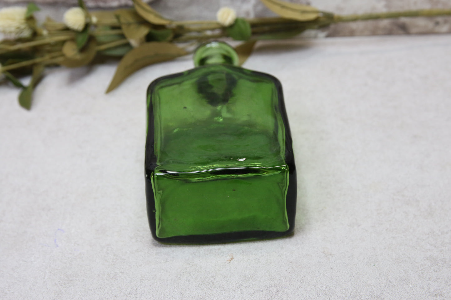 Riihimäen lasi Vihreä lasipullo