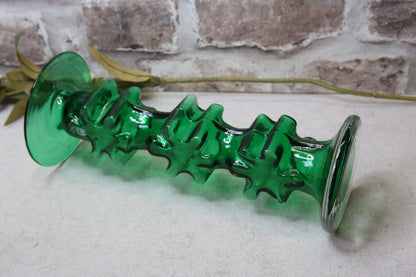 Riihimäen lasi Kasperi kynttilänjalka signeerattu Erkkitapio Siiroinen