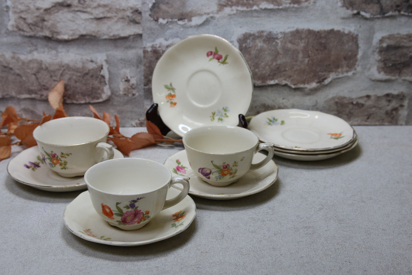 Arabia Kesäkukka kahvikupit 3kpl