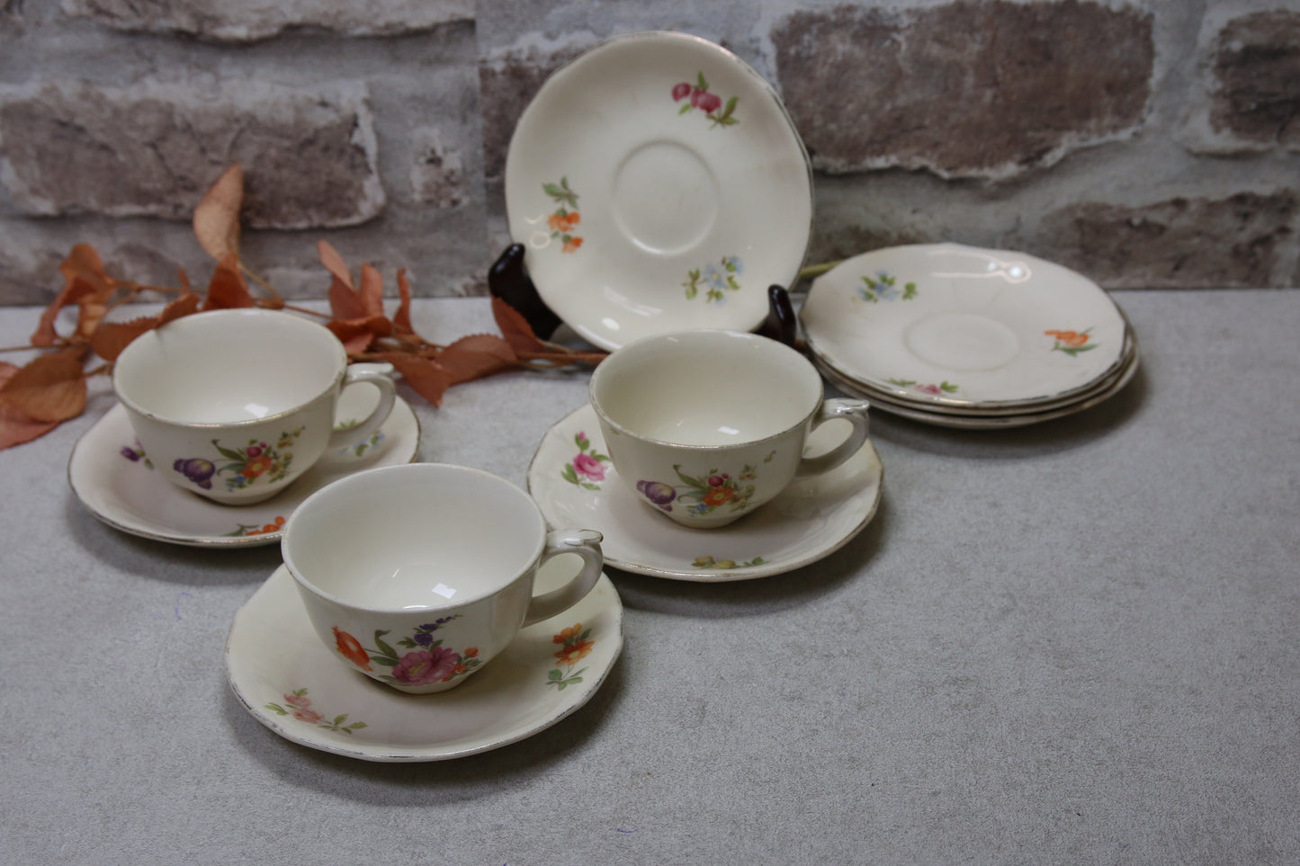 Arabia Kesäkukka kahvikupit 3kpl