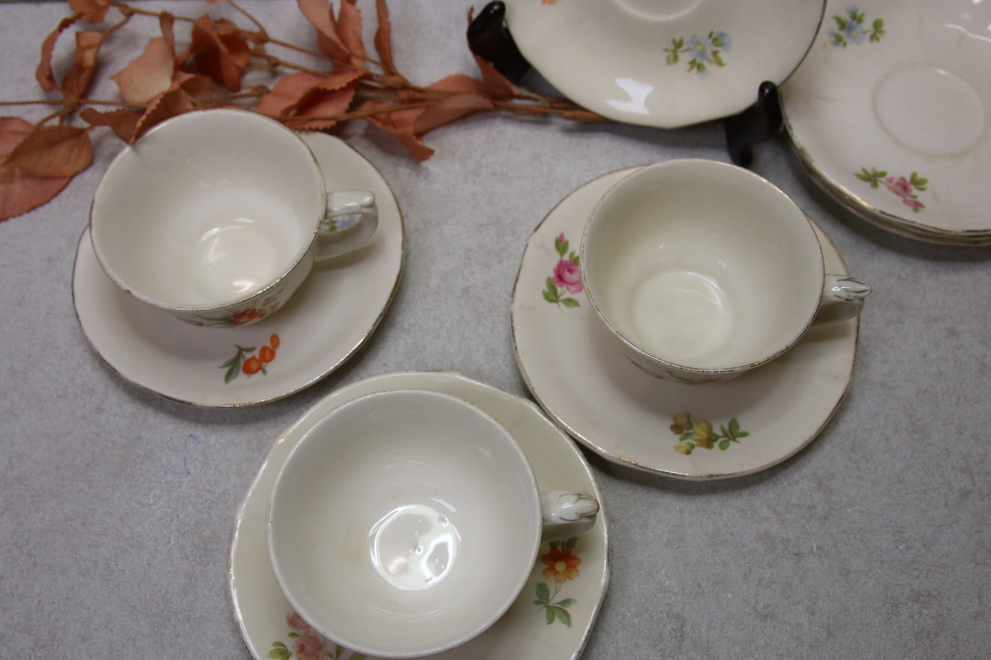 Arabia Kesäkukka kahvikupit 3kpl