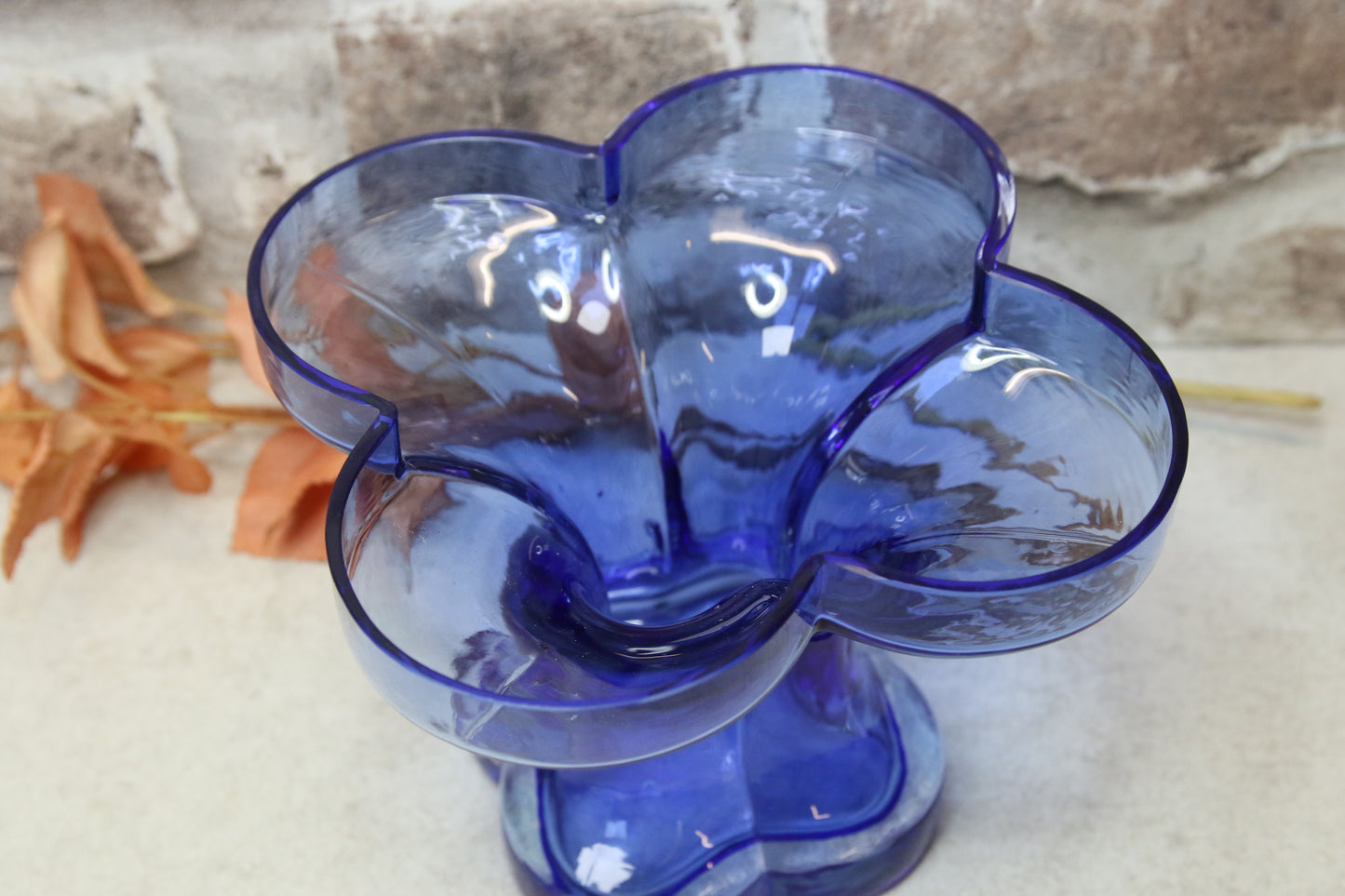 Riihimäen lasi Onnenlehti maljakko Helena Tynell