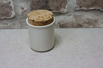 Arabia Sinivalkoinen keittiö Sinappi purkki Raija Usikkinen