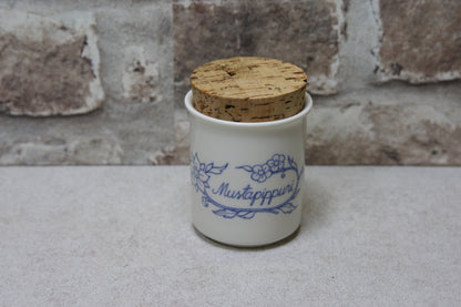 Arabia Sininen keittiö Mustapippuri maustepurkki Raija Uosikkinen