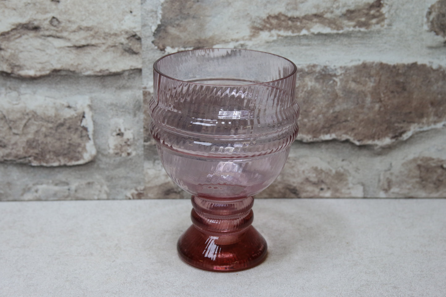 Riihimäen lasi Ametisti Sulttaani malja Nanny Still