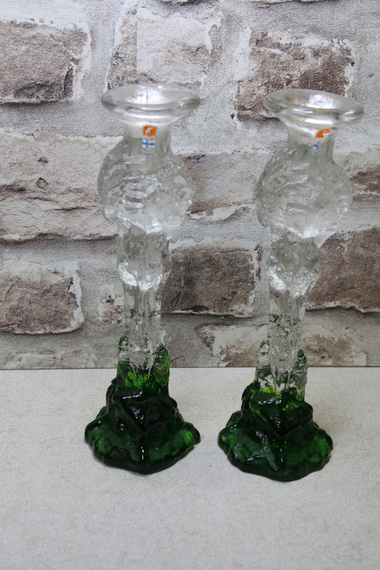 Humppila Kasvimaalla kynttilänjalka signeerattu Pertti Santalahti