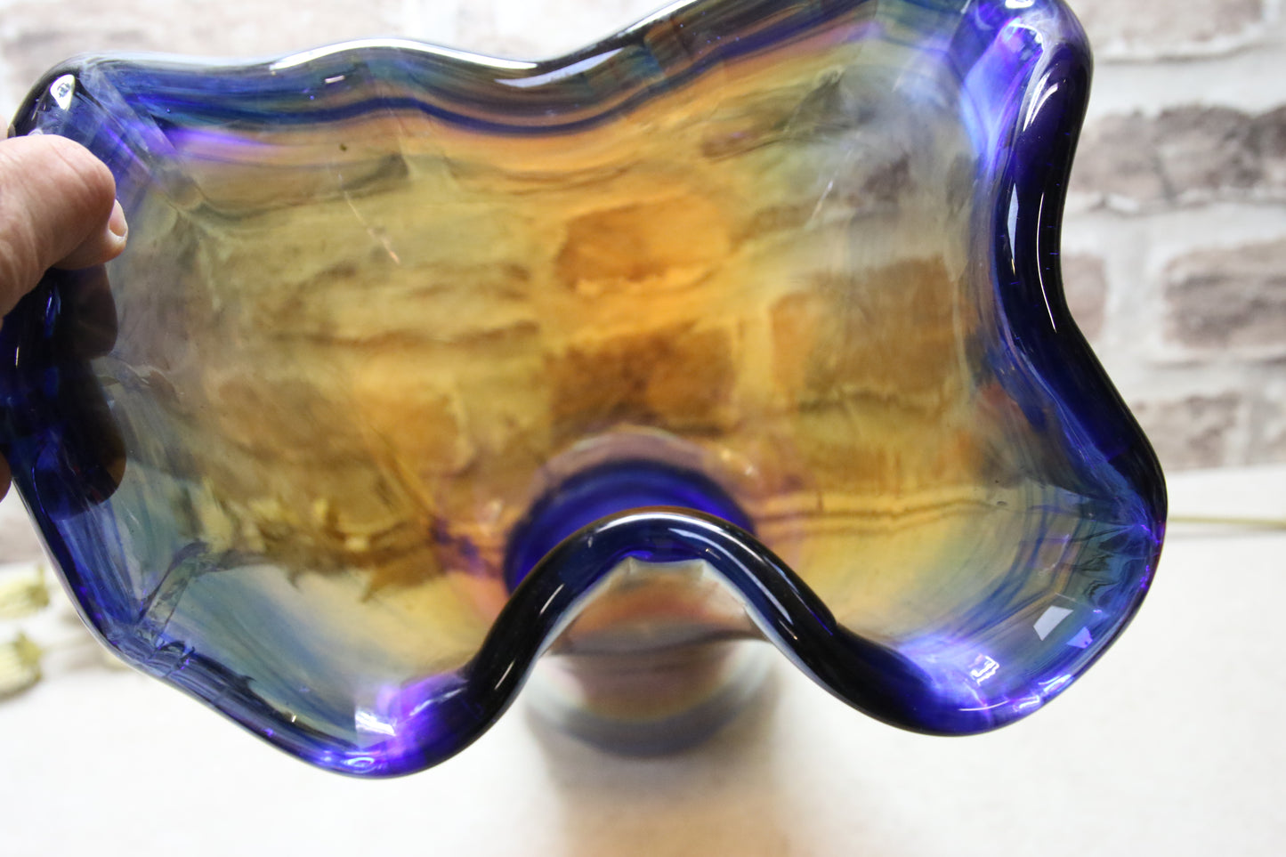 Lysterilasi maljakko iso Keijo Kortesalo