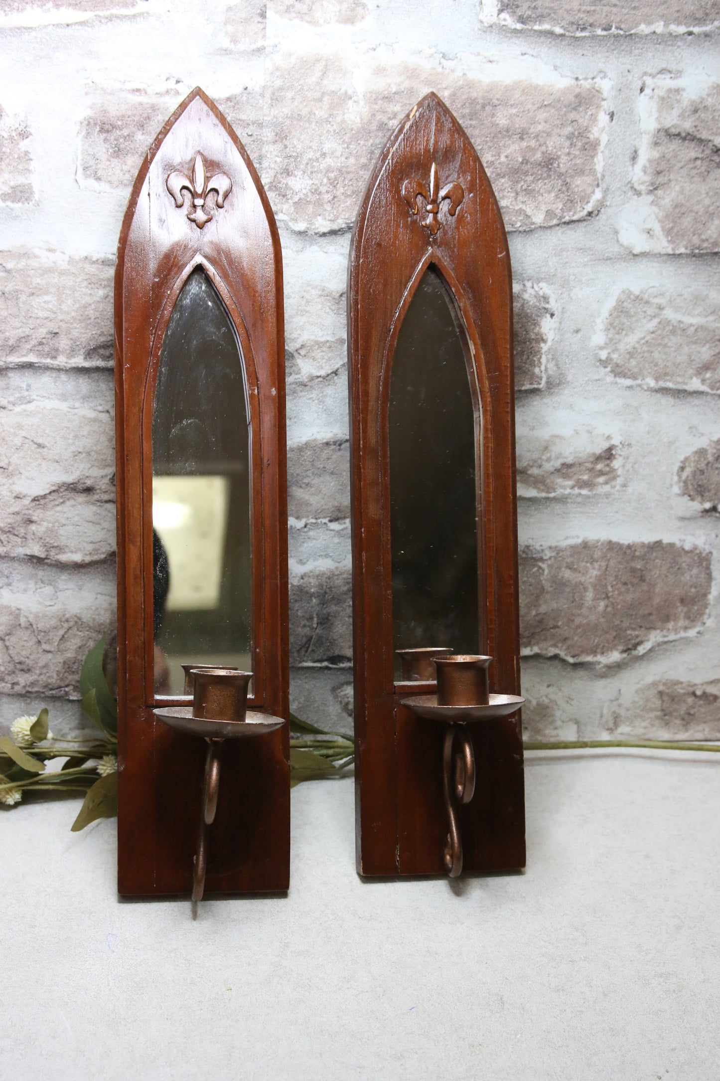 Vintage Peililampetit 2kpl