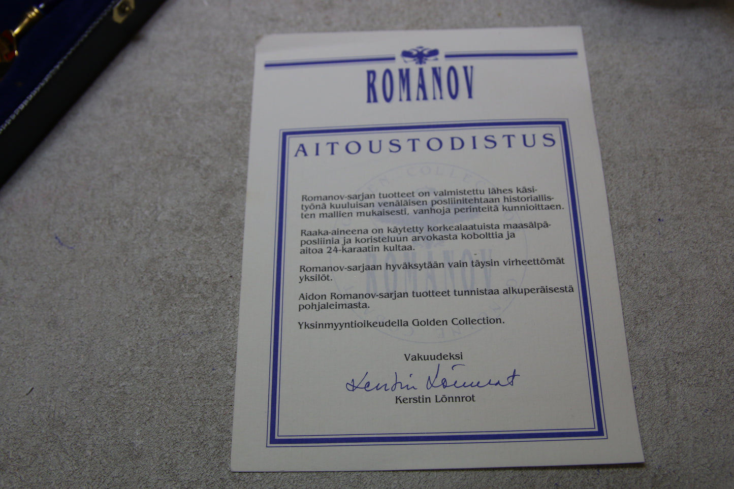 Romanov Golden Collection Kahviastiasto 6:lle