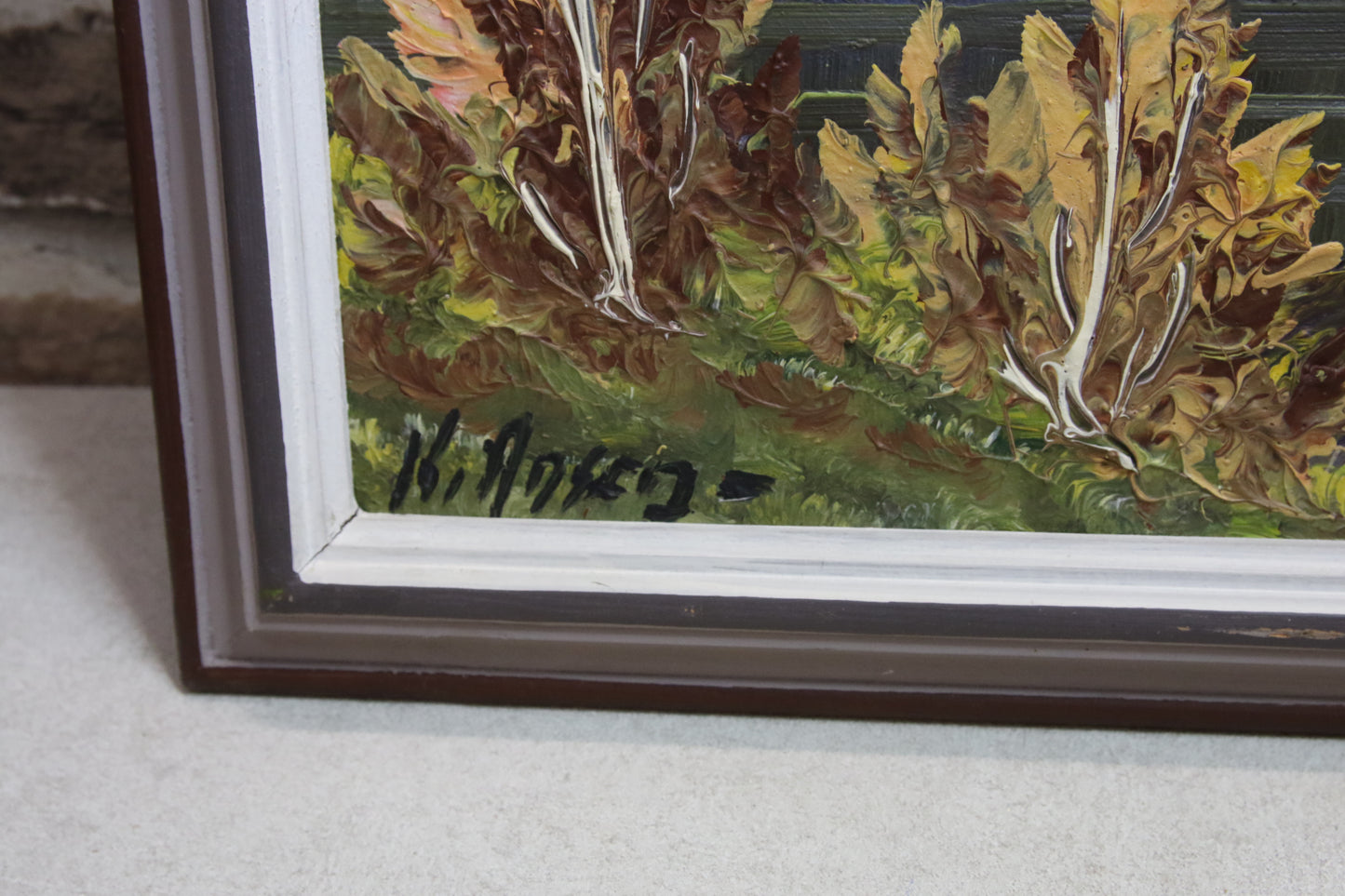 Taulu öljyvärityö signeerattu