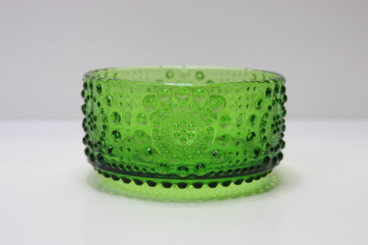 Riihimäen lasi Vihreä Grapponia jälkiruokakulho Nanny Still