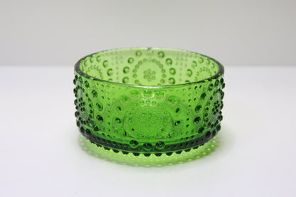 Riihimäen lasi Vihreä Grapponia jälkiruokakulho Nanny Still