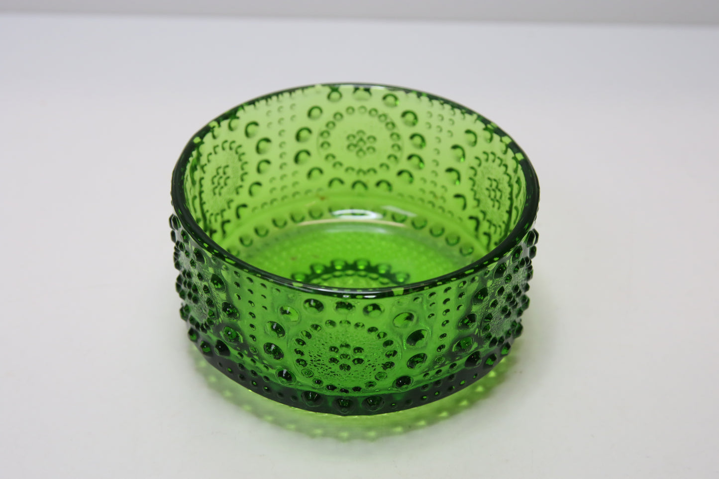 Riihimäen lasi Vihreä Grapponia jälkiruokakulho Nanny Still