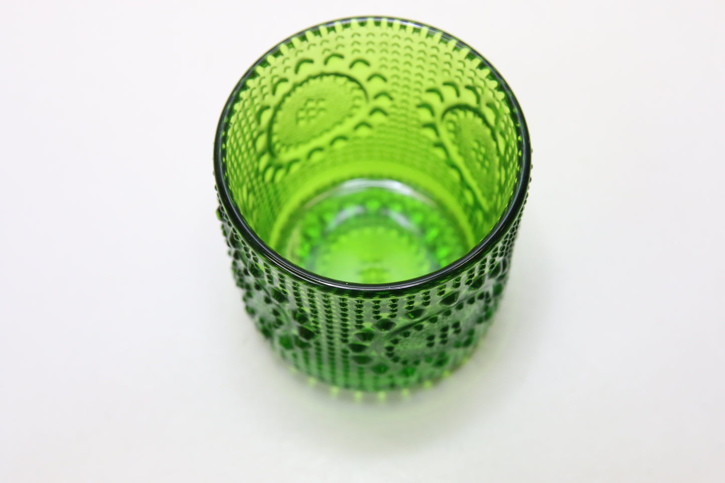 Riihimäen lasi Vihreä Grapponia juomalasi Nanny Still