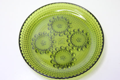 Riihimäen lasi Vihreä Grapponia lautanen 145mm Nanny Still