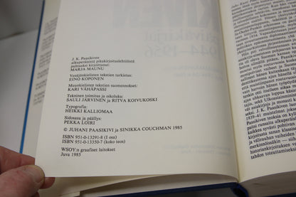 Paasikiven päiväkirjat 1944-1956 kirja