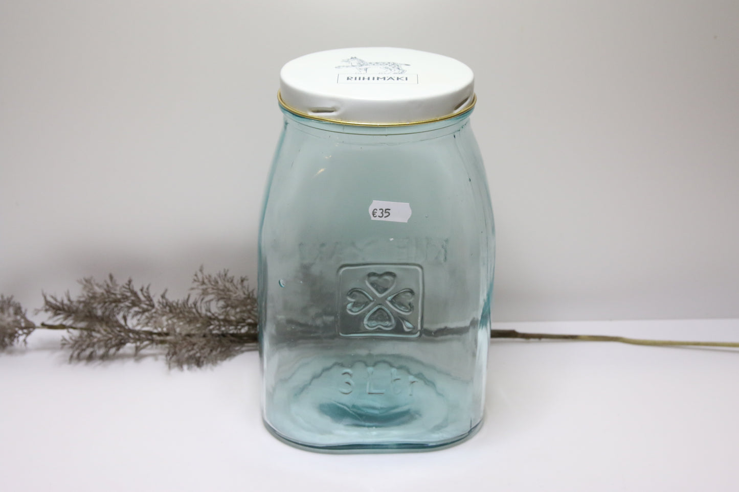 Riihimäen lasi Neliapila lasipurkki/tölkki