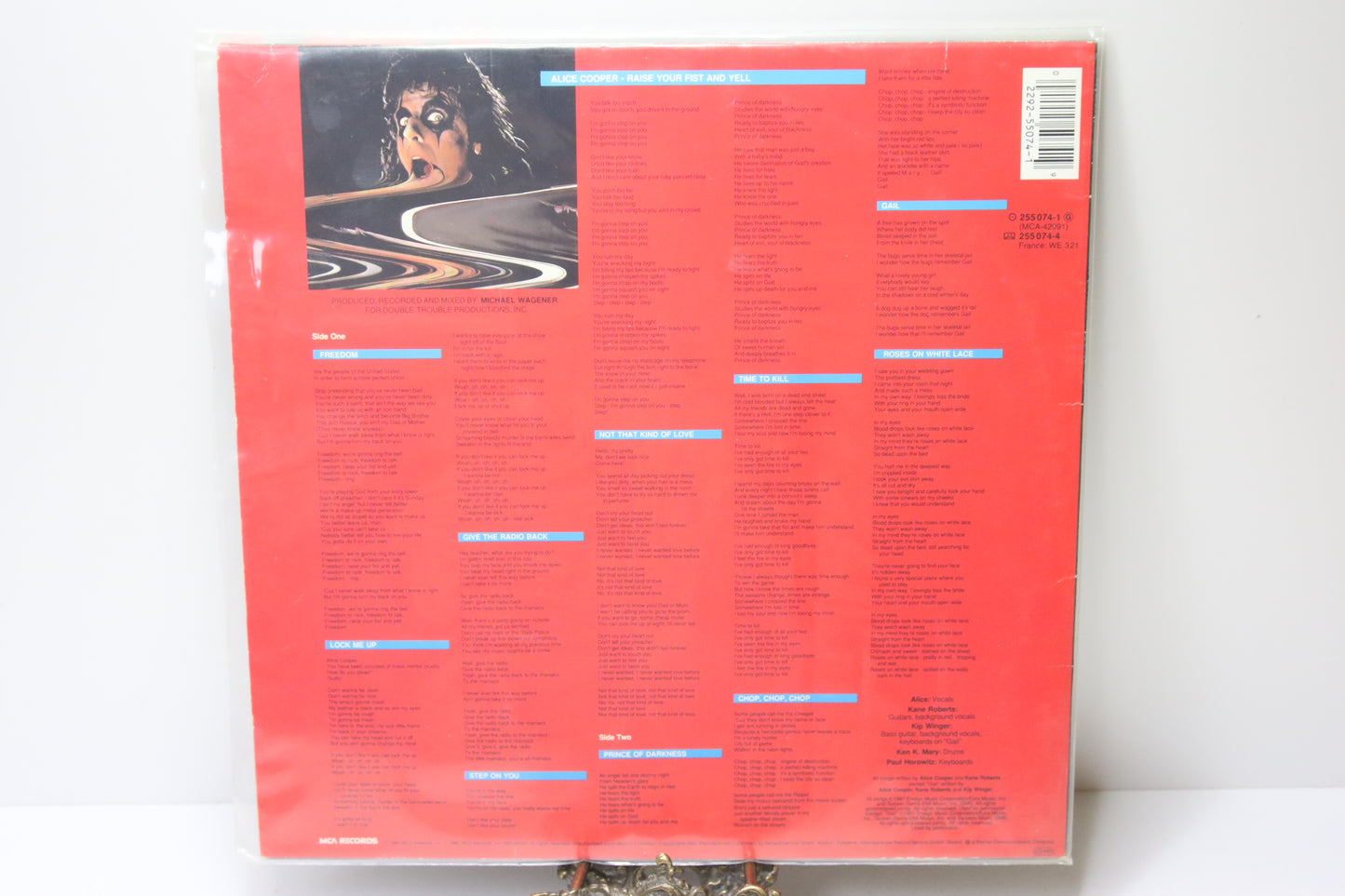 Alice Cooper Raise Your Fist And Yell Lp-levy