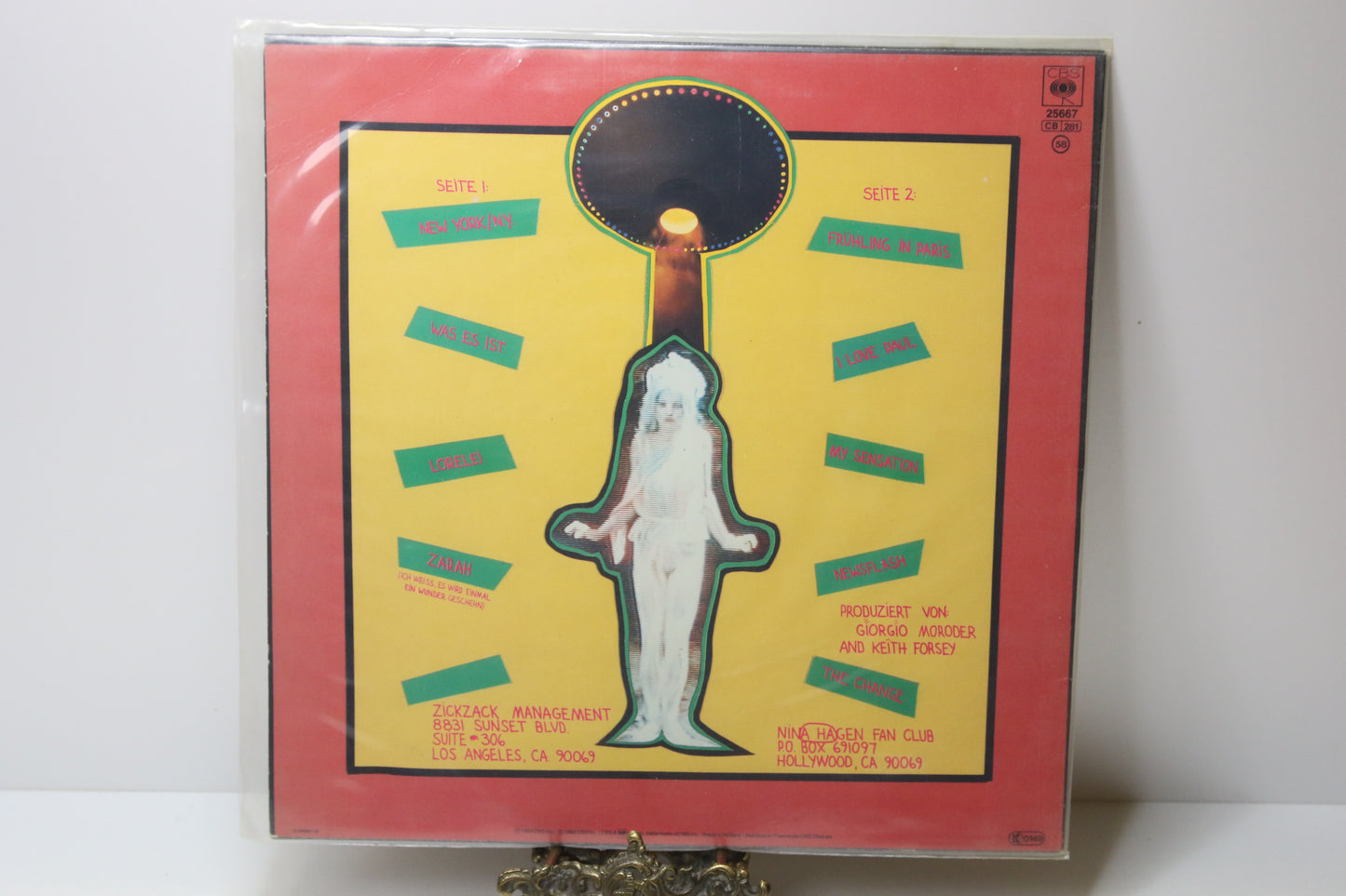 Nina Hagen Angstlos Lp-levy