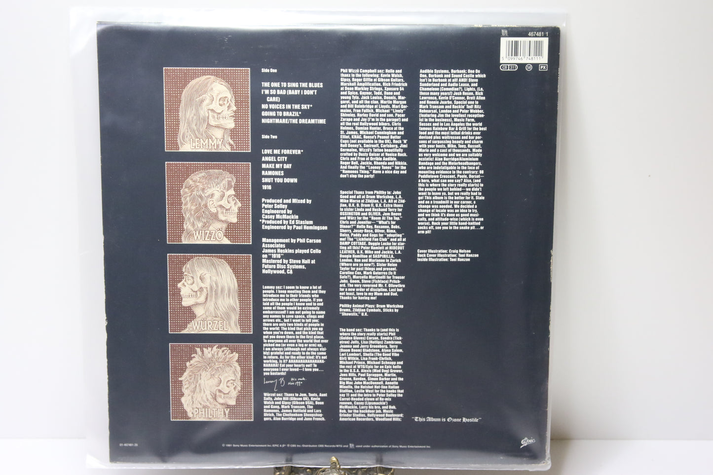 Motörhead 1916 Lp-levy