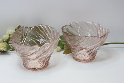 Riihimäen lasi Roosa Ultra kulho 90mm Pertti Kallonen